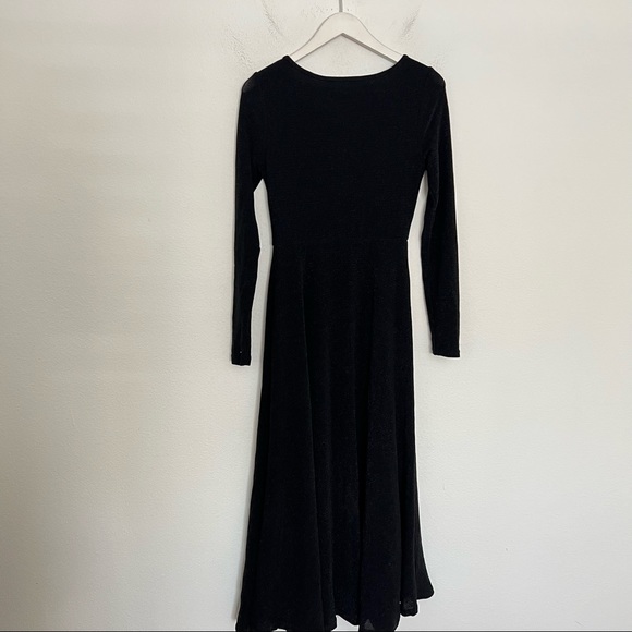 Alamour the Label Norma Long Sleeve A-Line Midi Dress Black M *Missing Bra* - Picture 8 of 10